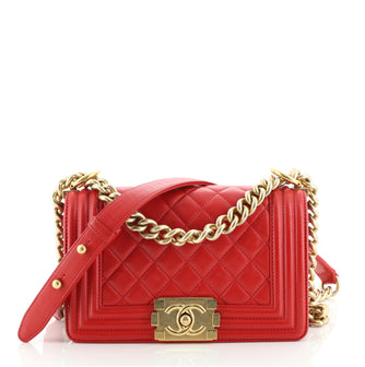 Chanel Boy Flap Bag Quilted Lambskin Small