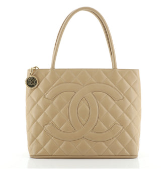 Chanel Medallion Tote Quilted Caviar