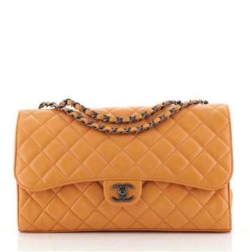 Chanel Supermarket Drawstring Shopping Flap Bag Quilted Lambskin Jumbo