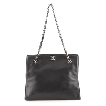 Chanel Vintage CC Chain Tote Caviar Small