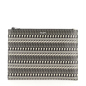 Saint Laurent Zip Pouch Printed Leather Medium