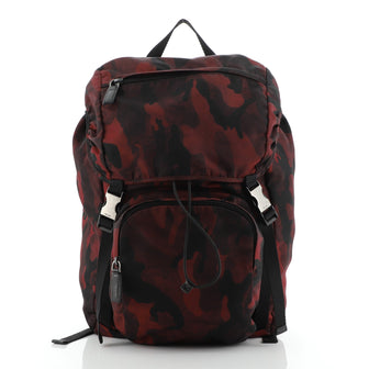 Prada Camouflage Backpack Tessuto Large