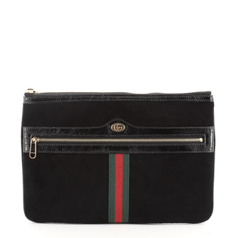Gucci Ophidia Zip Pouch Suede Large