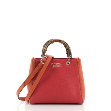 Gucci Bamboo Shopper Tote Leather Mini