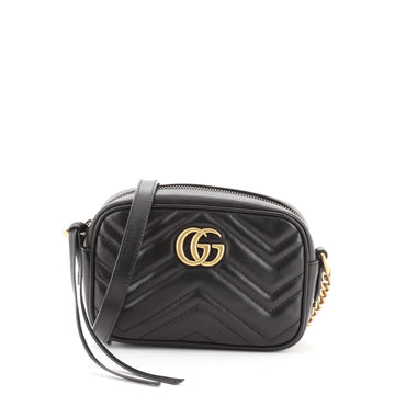 Gucci GG Marmont Shoulder Bag Matelasse Leather Mini