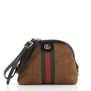 Gucci Ophidia Dome Shoulder Bag Suede Small