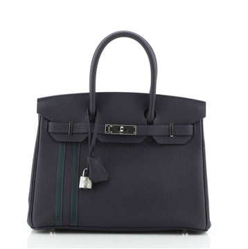 Hermes Officier Birkin Handbag Limited Edition Togo with Swift 30