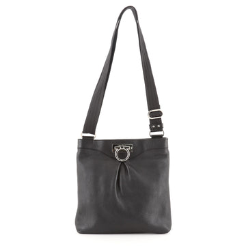 Salvatore Ferragamo Gancio Messenger Bag Leather Medium