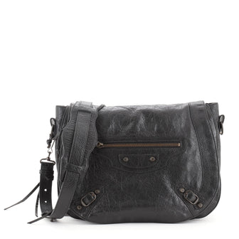 Balenciaga Neo Folk Messenger Classic Studs Bag Leather
