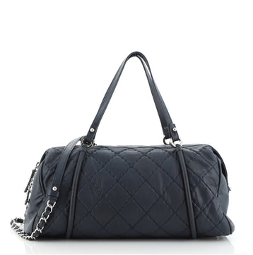 Chanel Relax CC Bowling Bag Quilted Iridescent Calfskin Large