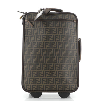 Fendi Vintage Rolling Suitcase Zucca Canvas