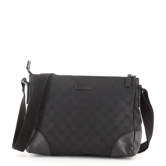 Gucci Zip Top Messenger GG Canvas Medium