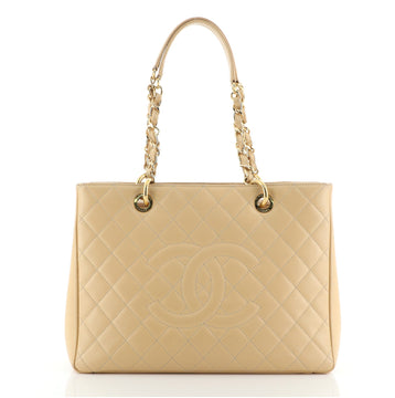 Chanel Grand Shopping Tote Quilted Caviar