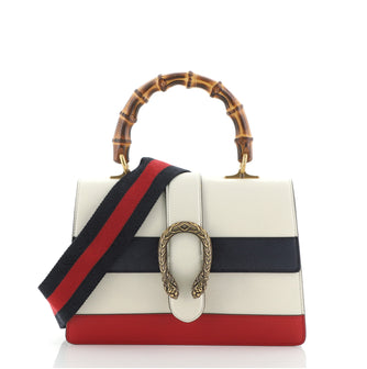 Gucci Dionysus Bamboo Top Handle Bag Colorblock Leather Medium