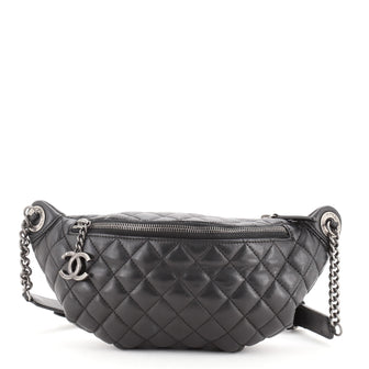 Chanel Banane Waist Bag Quilted Leather