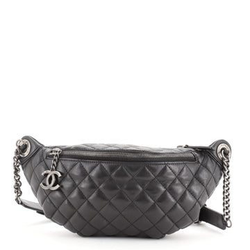 Chanel Banane Waist Bag Quilted Leather
