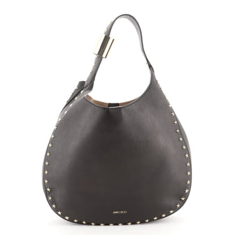 Jimmy Choo Stevie Hobo Studded Leather
