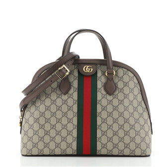 Gucci Ophidia Dome Top Handle Bag GG Coated Canvas Medium
