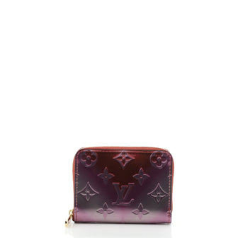 Louis Vuitton Zippy Coin Purse Limited Edition Valentine Metallic Monogram Vernis