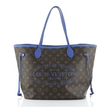 Louis Vuitton Neverfull Tote Limited Edition Ikat Monogram Canvas MM