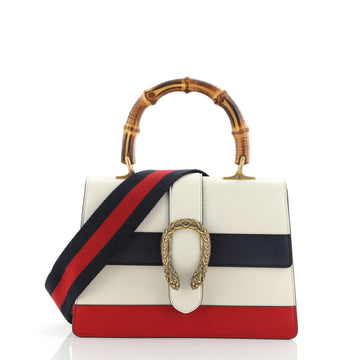 Gucci Dionysus Bamboo Top Handle Bag Colorblock Leather Medium