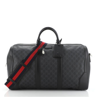 Gucci Convertible Duffle Bag GG Coated Canvas Large