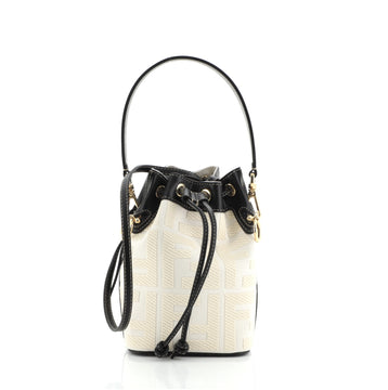 Fendi Mon Tresor Bucket Bag Zucca Jacquard Mini