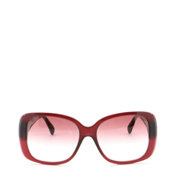 Chanel CC Turnlock Sunglasses Acetate with Quilted Leather