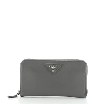 Prada Zip Around Wallet Saffiano Leather