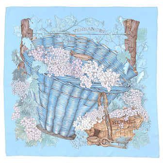 Hermes Vendanges Scarf Printed Silk 90