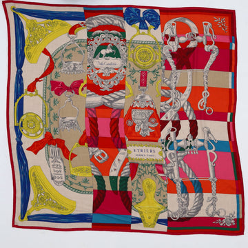 Hermes Della Cavalleria Shawl Printed Cashmere and Silk 140
