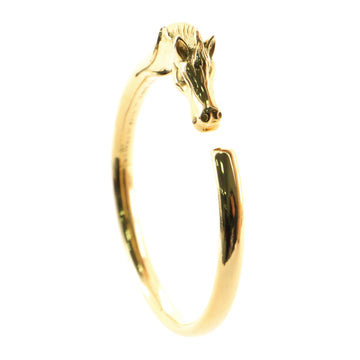Hermes Horse Head Bangle Gold Plated Metal