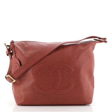 Chanel Vintage CC Hobo Caviar Large
