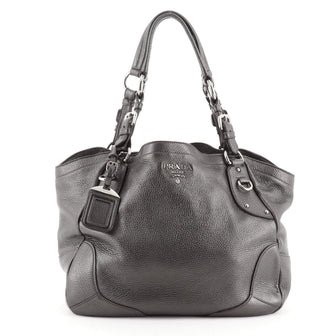Prada Belted Tote Cervo Antik Leather Medium
