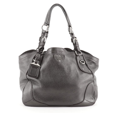 Prada Belted Tote Cervo Antik Leather Medium