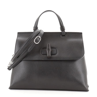 Gucci Bamboo Daily Top Handle Bag Leather Medium