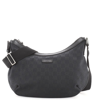 Gucci Saddle Zip Messenger Bag GG Canvas Medium