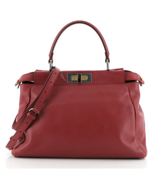Fendi Peekaboo Bag Soft Leather Regular