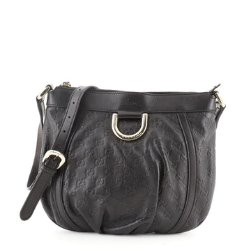 Gucci D Ring Messenger Bag Guccissima Leather Small