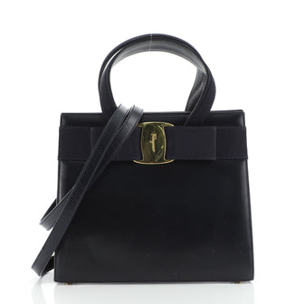 Salvatore Ferragamo Convertible Vara Bow Tote Leather Small