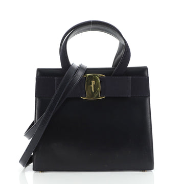 Salvatore Ferragamo Convertible Vara Bow Tote Leather Small