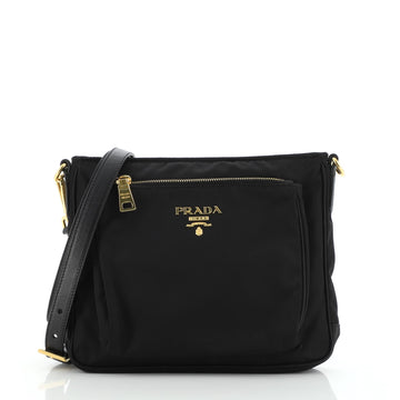 Prada Zip Messenger Bag Tessuto Small