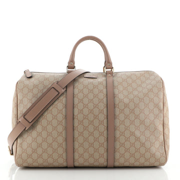 Gucci Carry On Convertible Duffle Bag GG Coated Canvas Small