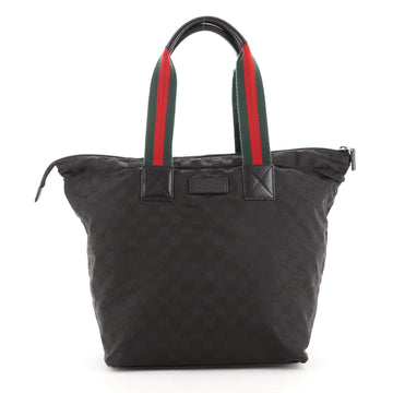 Gucci Web Zip Tote GG Nylon Large