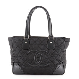 Chanel Vintage CC Tote Quilted Nylon Medium