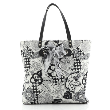 Chanel Scarf Tote Quilted Corduroy with Silk