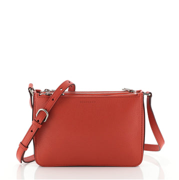 Burberry Triple Zip Crossbody Bag Leather Small