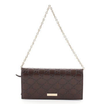 Gucci Wallet on Chain Guccissima Leather