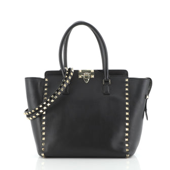Valentino Rockstud Tote Rigid Leather Medium