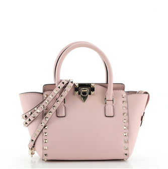 Valentino Rockstud Tote Rigid Leather Small